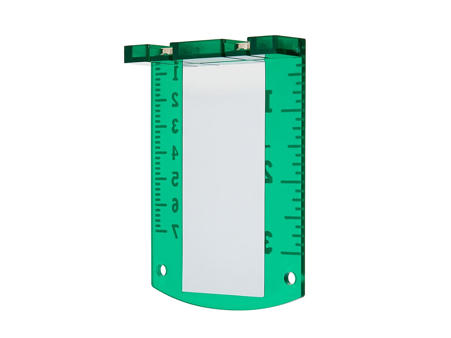 Piastra bersaglio verde riflettente con magneti e scala,livella laser, bersaglio magnetico,