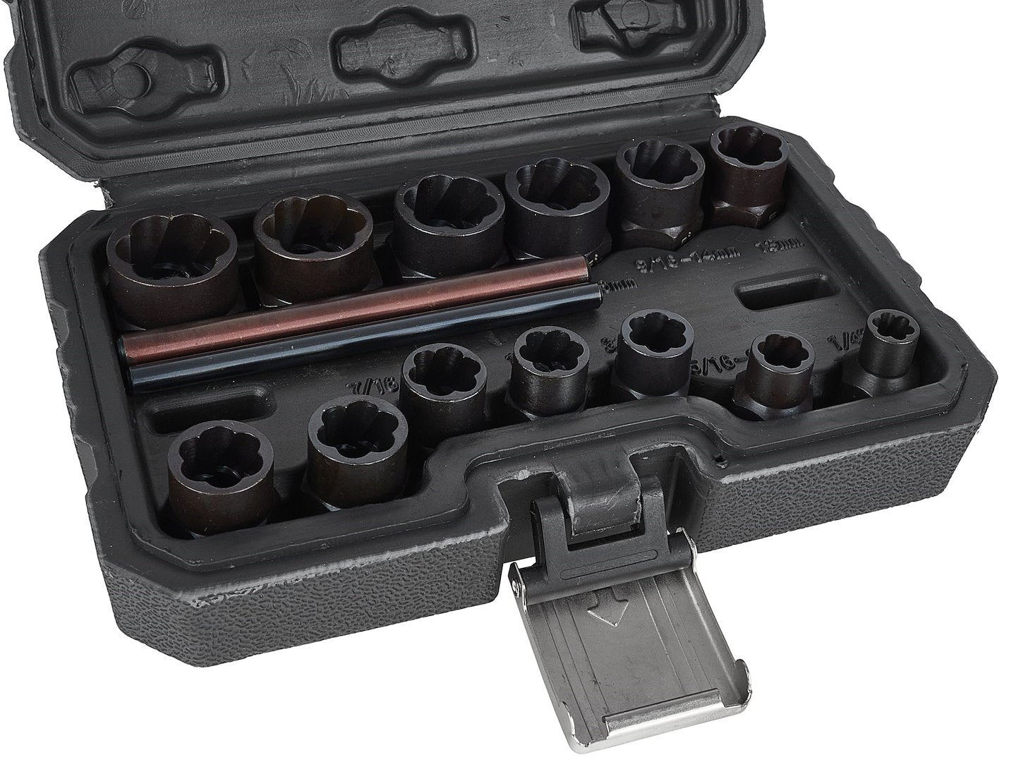 Set di 15 estrattori per viti usurate-rotte, facile da estrarre, 6–19 mm, Geko