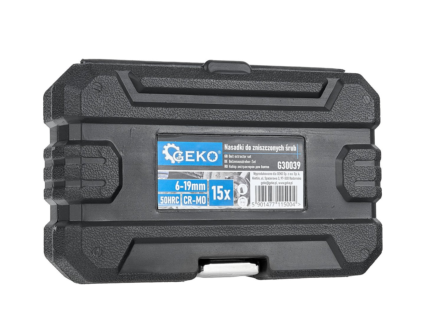 Set di 15 estrattori per viti usurate-rotte, facile da estrarre, 6–19 mm, Geko