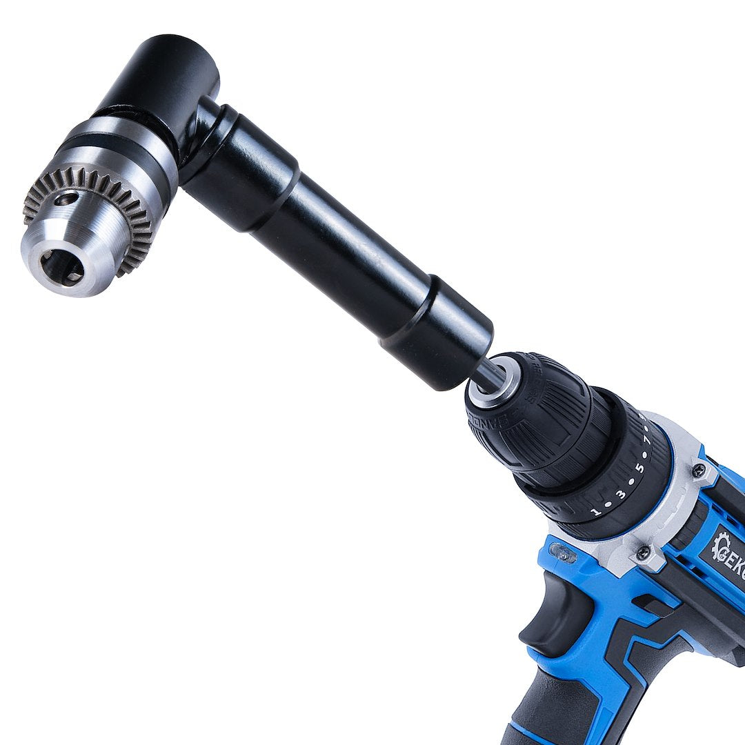 Adattatore-convertitore attacco per trapano angolare e avvitatori 1-10 mm geko mandrino per trapano angolo retto a 90 gradi