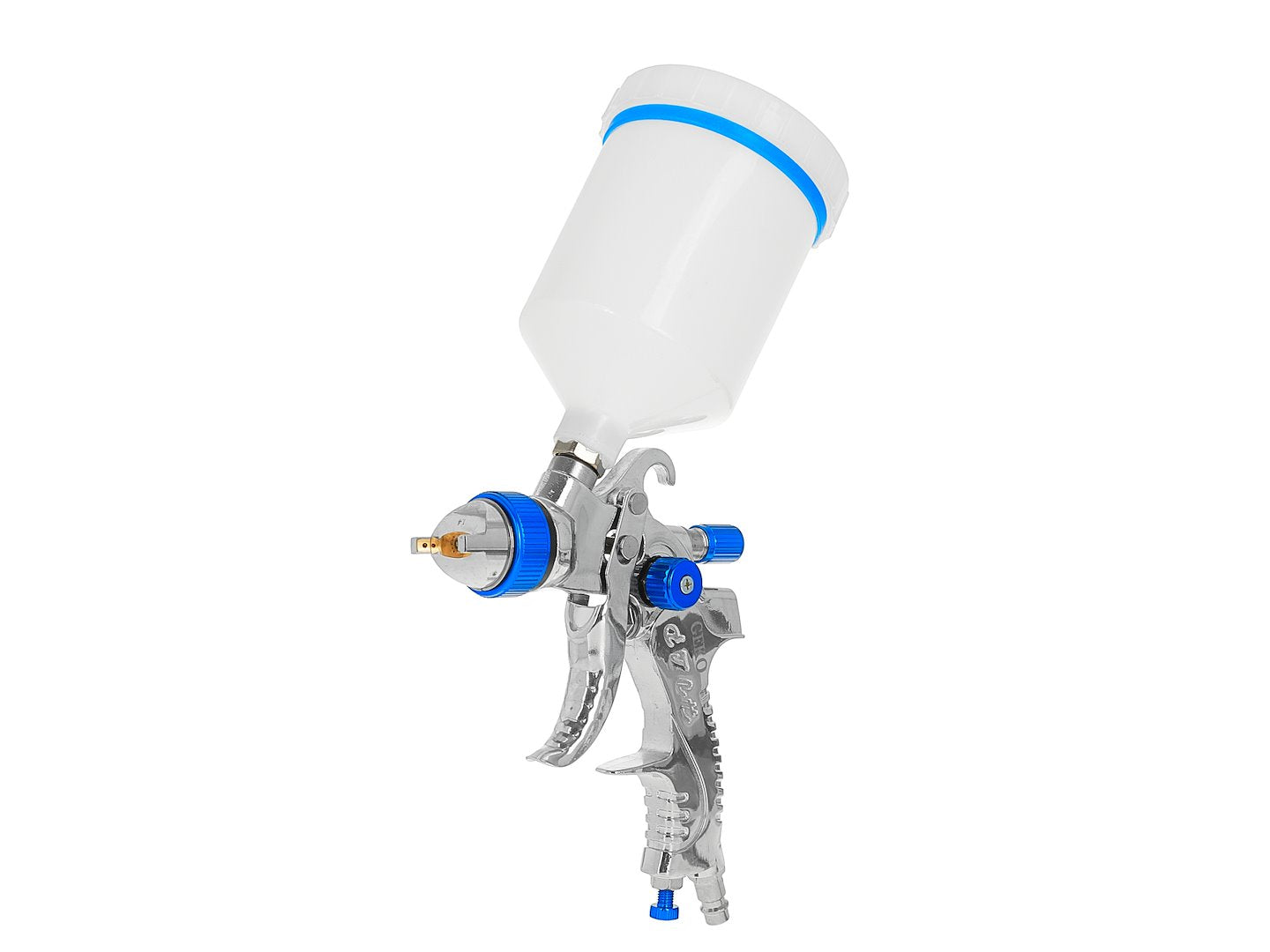 Pistola verniciatura a spruzzo HVLP ,serbatoio 600 ml, 4 ugelli 1.4-1.7-2.0-2.5