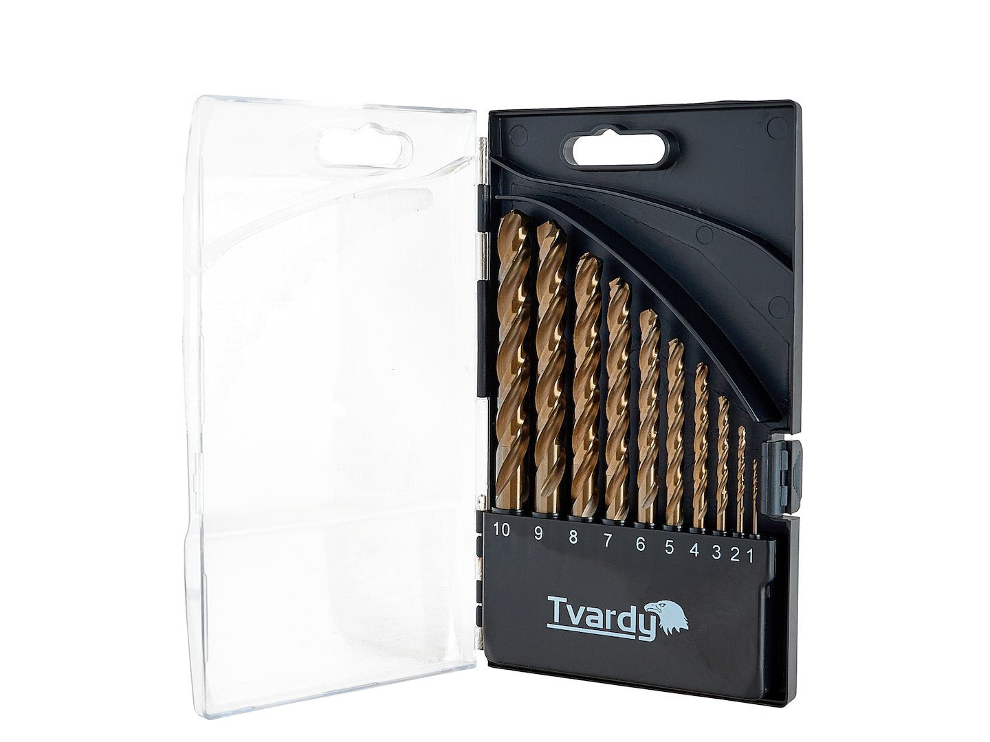 Punte trapano per forare metallo duro, set punte trapano professionali, cobalto HSS 1–10 mm 10 pezzi
