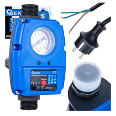 Interruttore di controllo automatico della pressione della pompa dell'acqua, regolatore elettronico della pressione regolabile, per pompa sommersa, pompa da giardino, compressori d'aria, 1.1 KW 10 bar