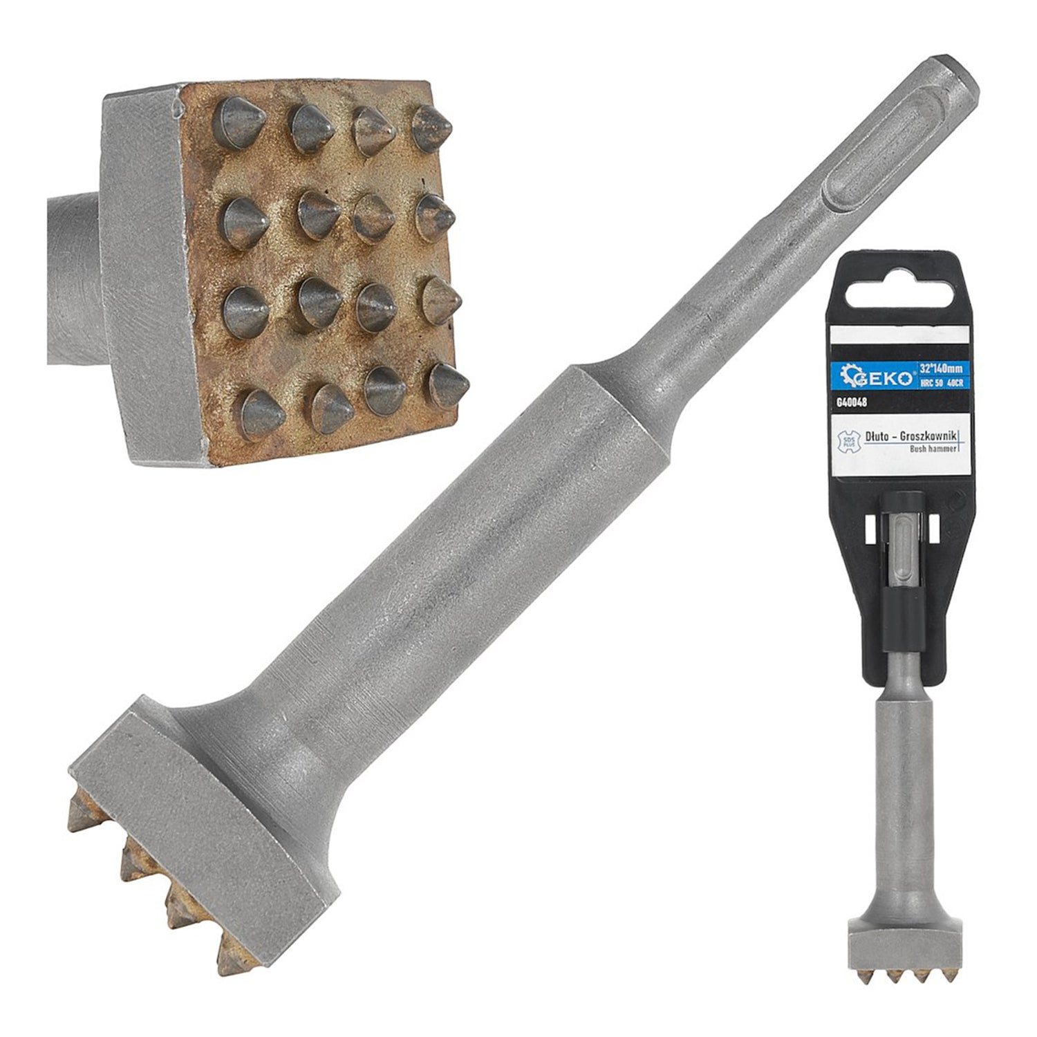 Scalpello SDS plus, punta per boccola per lastre ponti pareti pavimenti in calcestruzzo, 32 x 140 mm