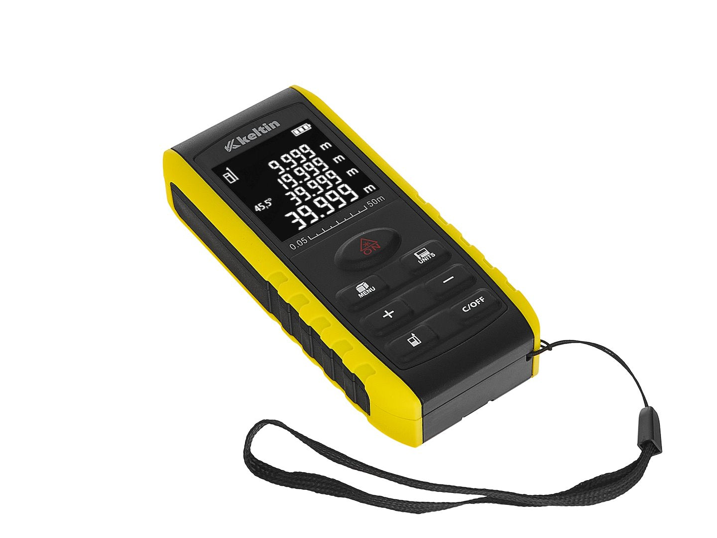 Telemetro laser 2 in 1, 50 m, con sensore angolare, multi-unità, multi-modalità
