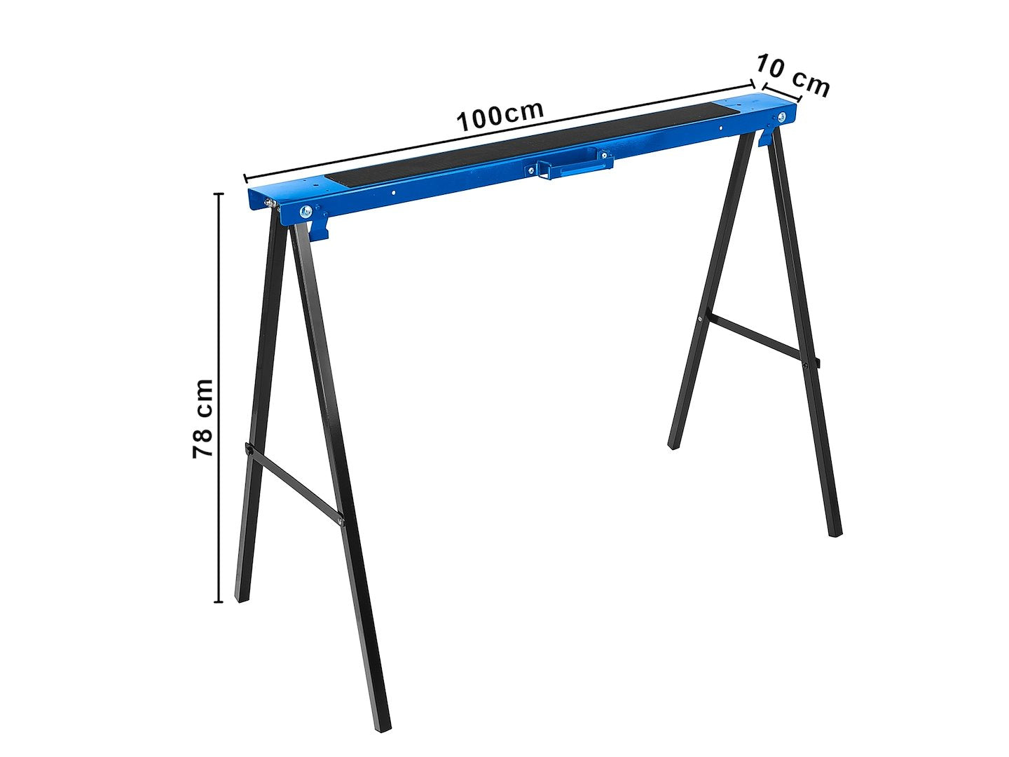 Set cavalletti di sostegno per veicoli, pieghevoli, colonnetta di sostegno, 2 pezzi