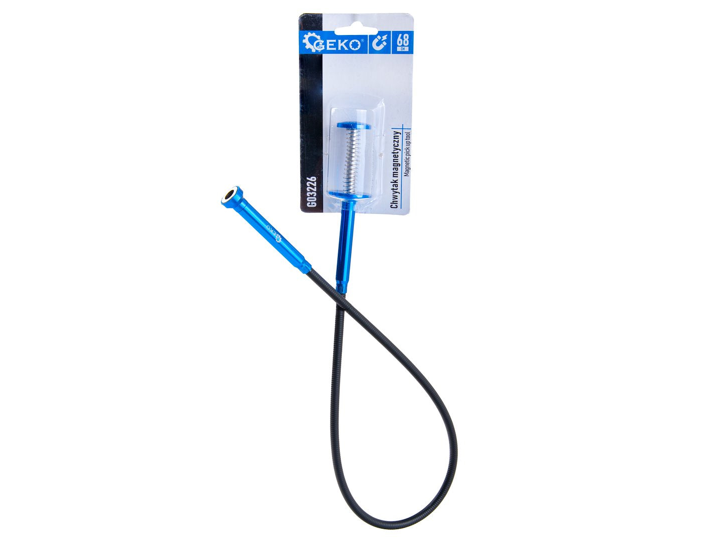 Strumento magnetico flessibile per raccogliere oggetti di ferro, strumento magnetico flessibile per la raccolta di piccole parti, raccoglitore di oggetti metallici, ideale per garage, auto e fai da te, a 4 artigli e LED, acciaio Cr-V e alluminio
