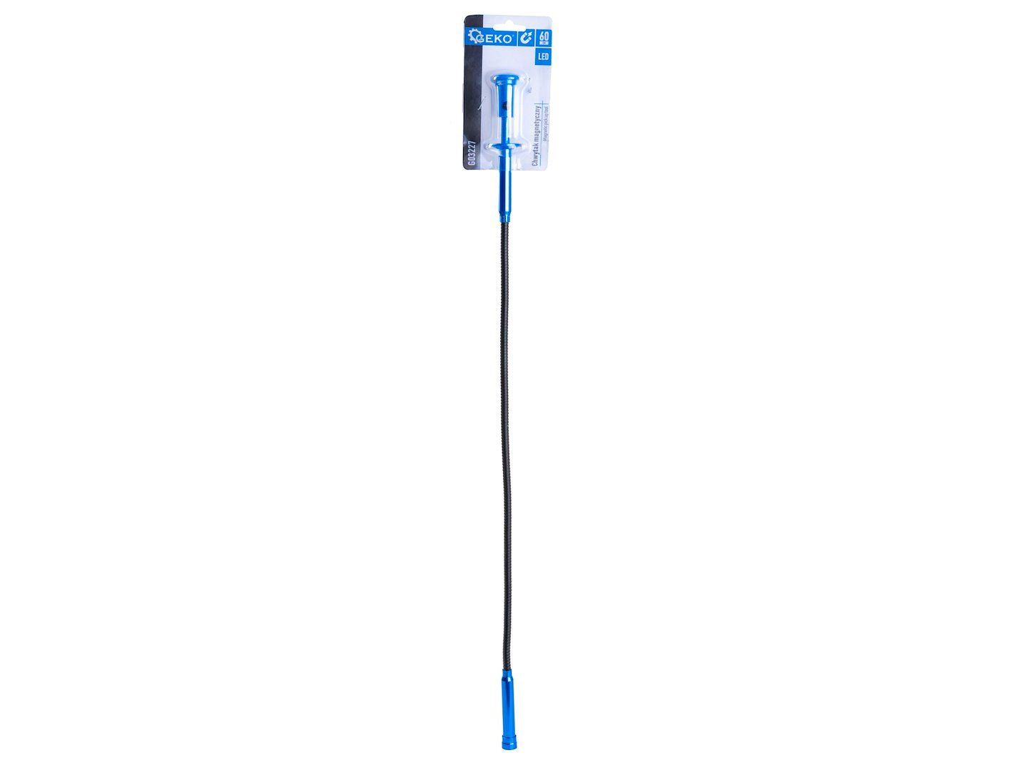 Strumento magnetico flessibile per raccogliere oggetti di ferro, strumento magnetico flessibile per la raccolta di piccole parti, raccoglitore di oggetti metallici, ideale per garage, auto e fai da te, a 4 artigli e LED, acciaio Cr-V e alluminio