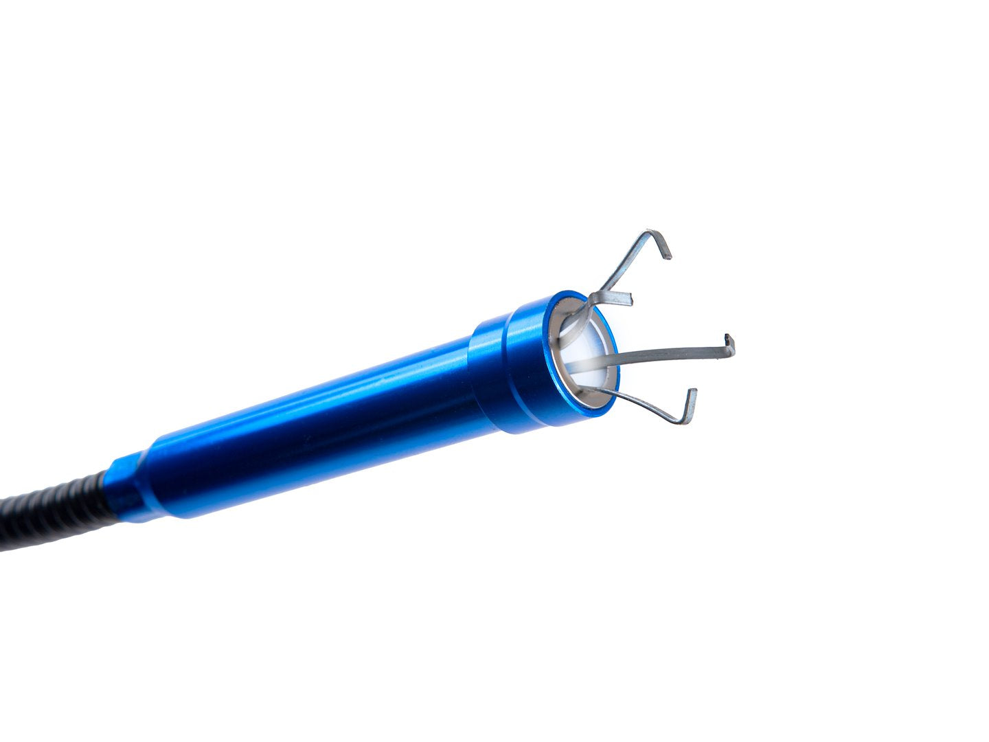 Strumento magnetico flessibile per raccogliere oggetti di ferro, strumento magnetico flessibile per la raccolta di piccole parti, raccoglitore di oggetti metallici, ideale per garage, auto e fai da te, a 4 artigli e LED, acciaio Cr-V e alluminio