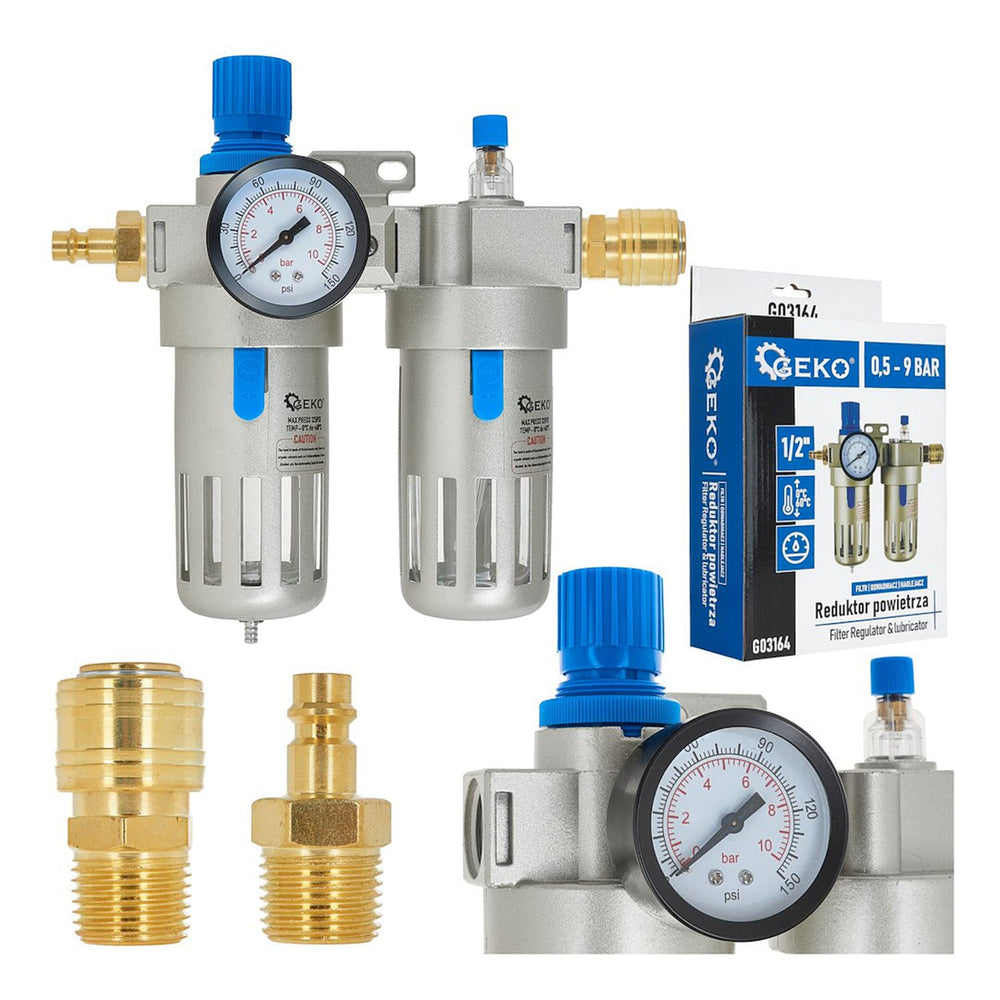 Separatore acqua e olio da 1/2'', per compressore, filtro aria compressa