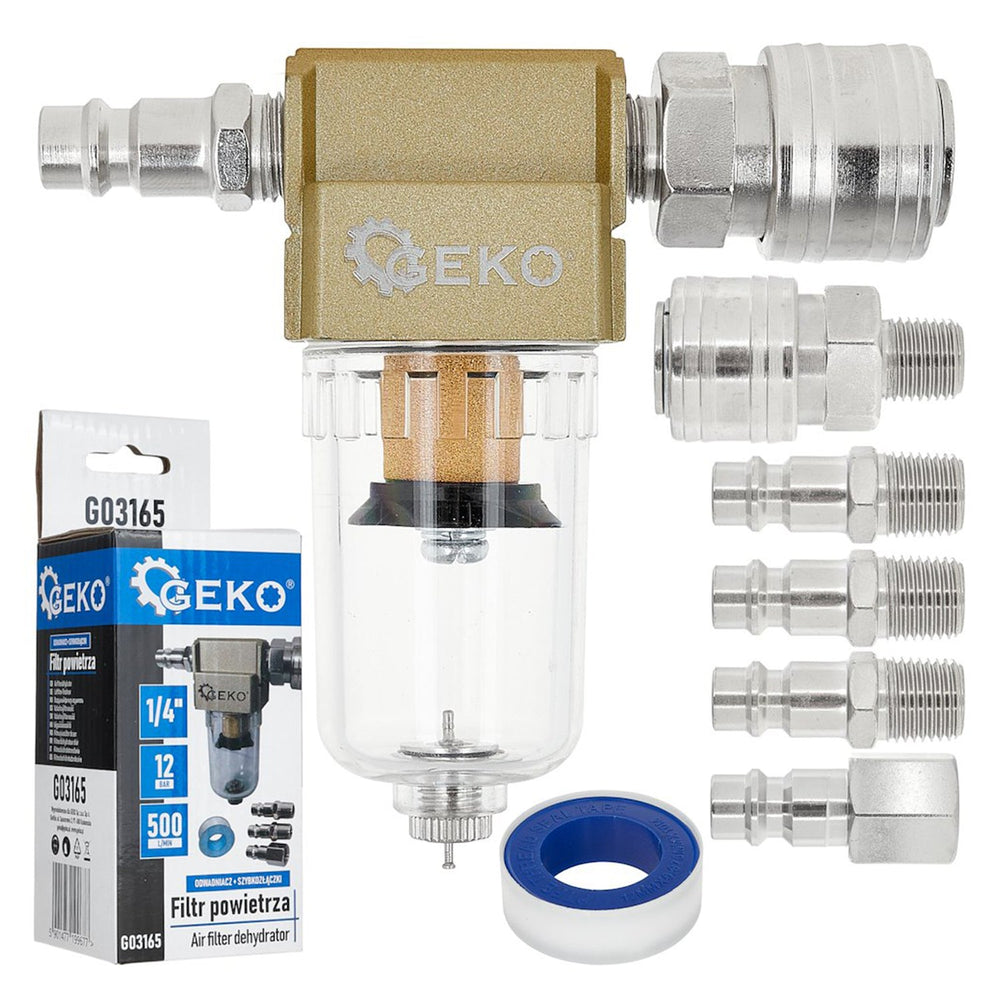 Separatore acqua e olio da 1/4'', per compressore, filtro aria compressa