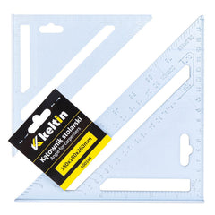 Squadra da falegname professionale - utensili per la lavorazione del legno di alta qualità, squadra per carpentiere, squadra metrica professionale, squadra per misurazioni rapide, 180 x 180 x 255mm
