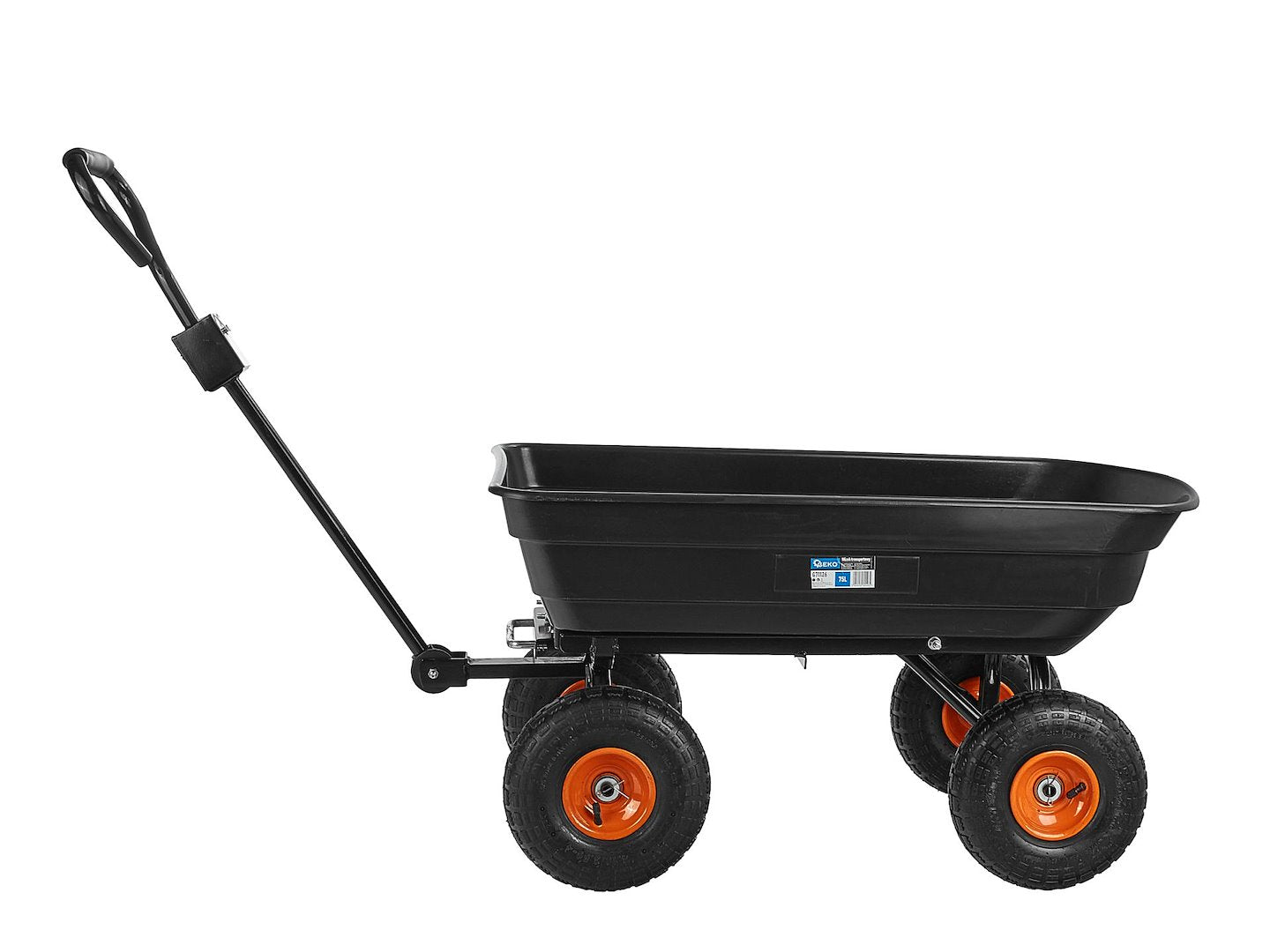 Carrello ribaltabile da giardino ,carriola ,carrello multiuso, per giardinaggio, edilizia, magazzini 75 kg Geko