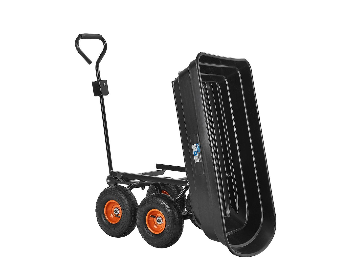 Carrello ribaltabile da giardino ,carriola ,carrello multiuso, per giardinaggio, edilizia, magazzini 75 kg Geko