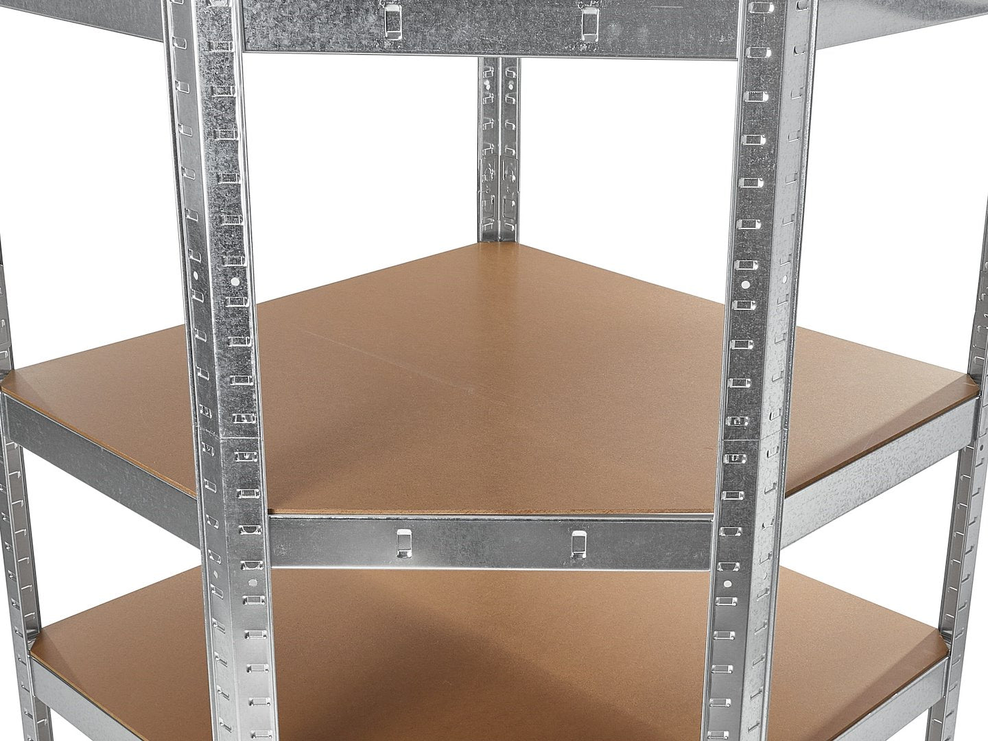 Scaffale angolare, scaffale di stoccaggio, per carichi pesanti, fino a 175 kg, 5 ripiani regolabili, MDF, 80 x 40 x 70 cm