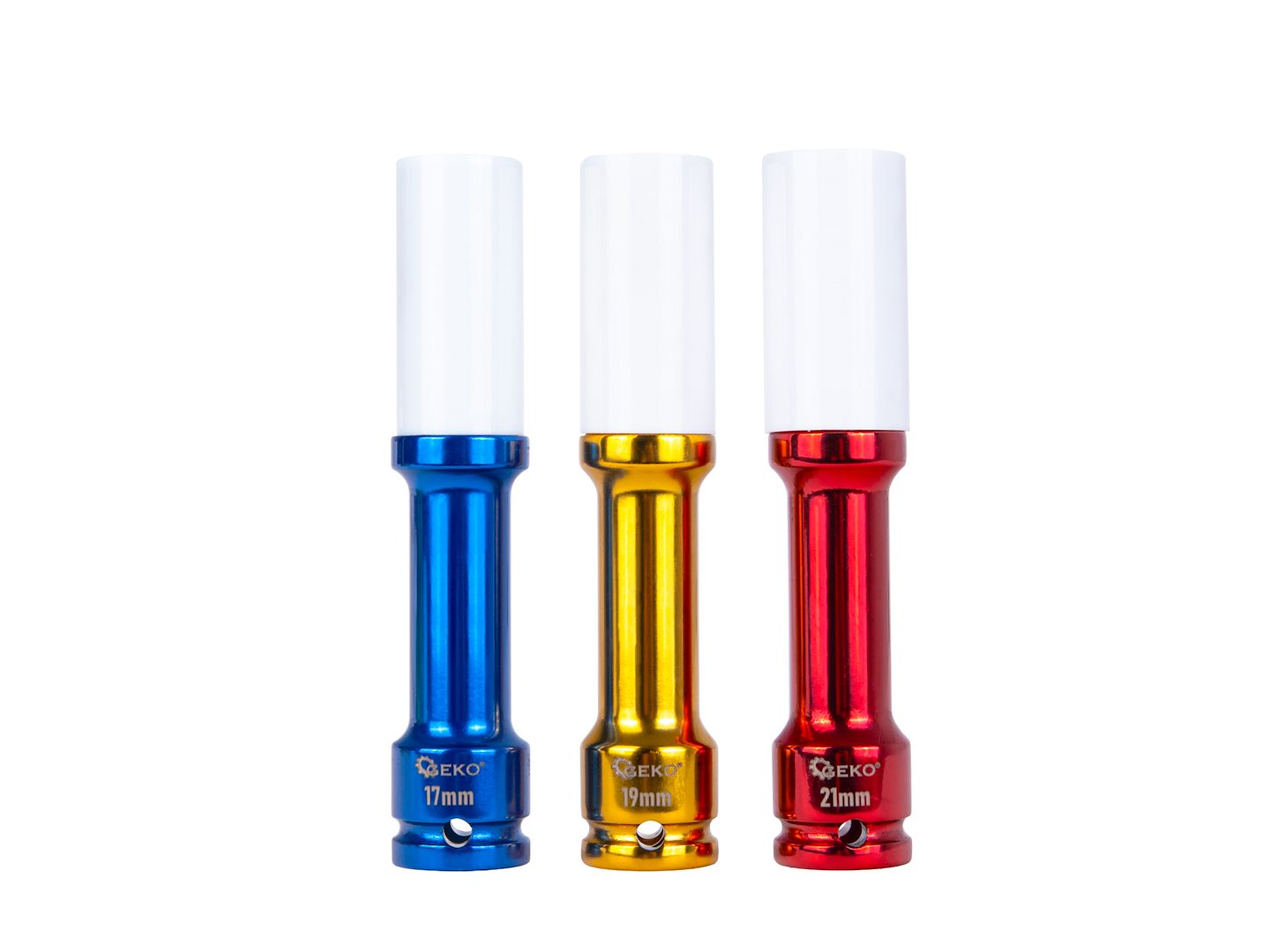 Set di chiavi a bussola per cerchi in lega per avvitatore a impulsi, da 17 - 19 - 21 mm, 3 pezzi Gebo Tools