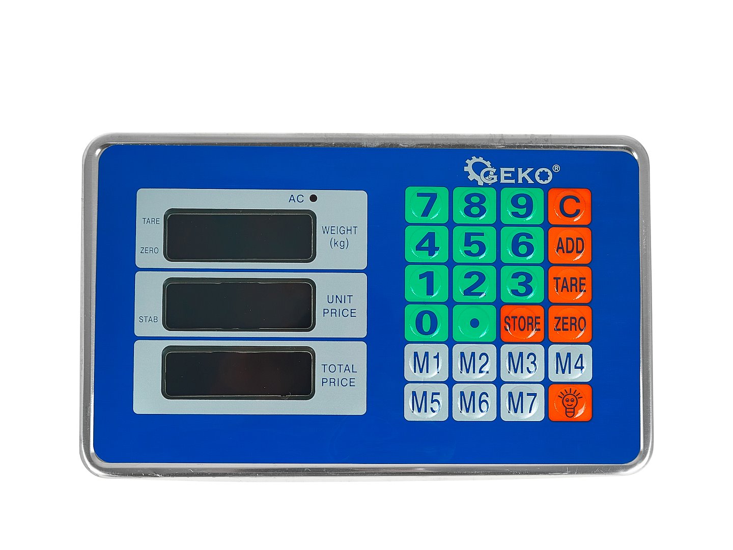 Bilancia a piattaforma con display LCD, portata 300 kg Geko