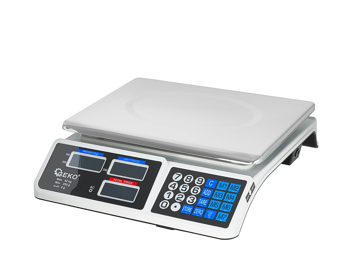 Bilancia elettronica con display LCD, 40 kg GEKO