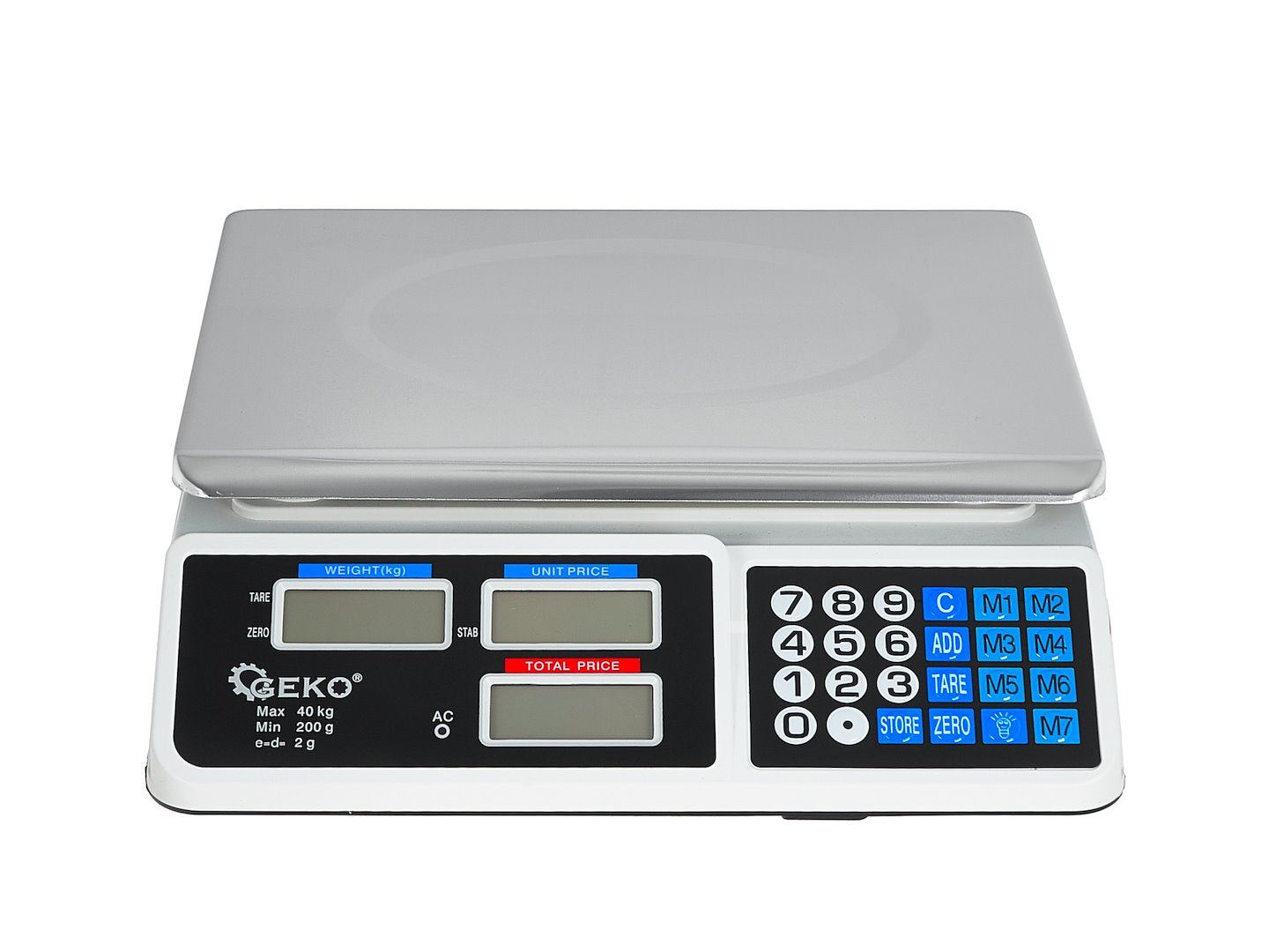 Bilancia elettronica con display LCD, 40 kg GEKO