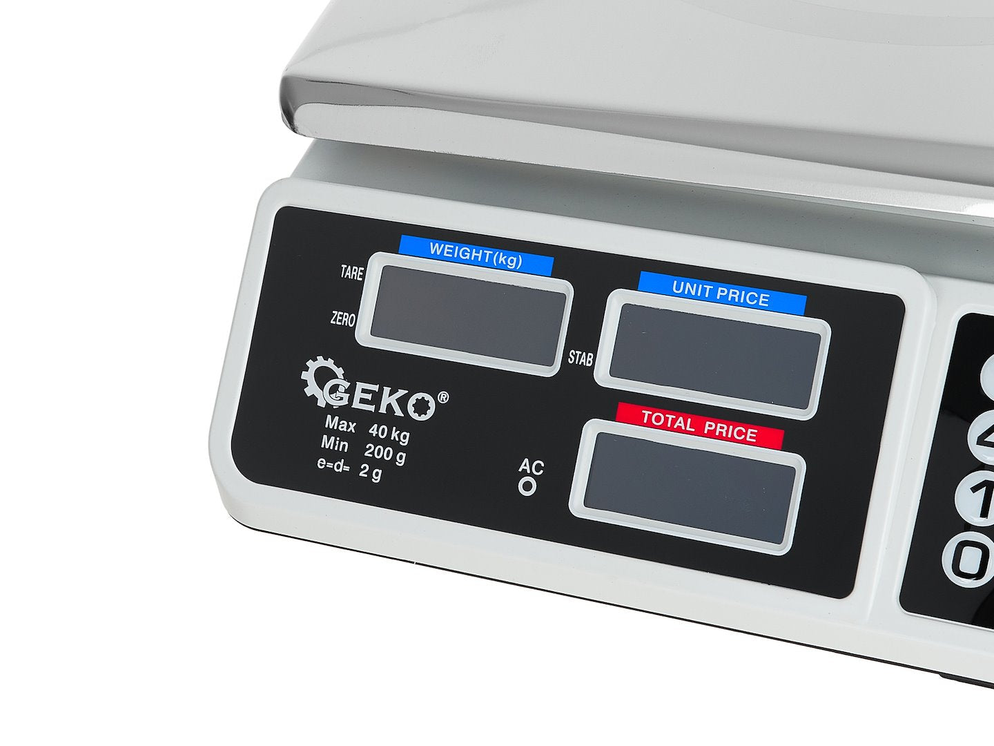Bilancia elettronica con display LCD, 40 kg GEKO