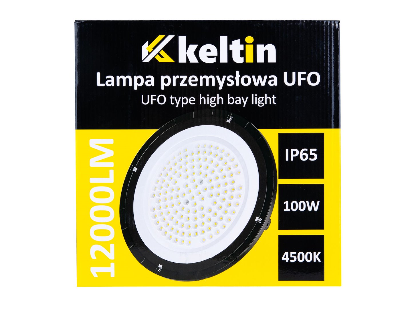 Lampada industriale a LED High Bay 100 w 12000LM  4500 K ,proiettore a LED, IP 65 Keltin