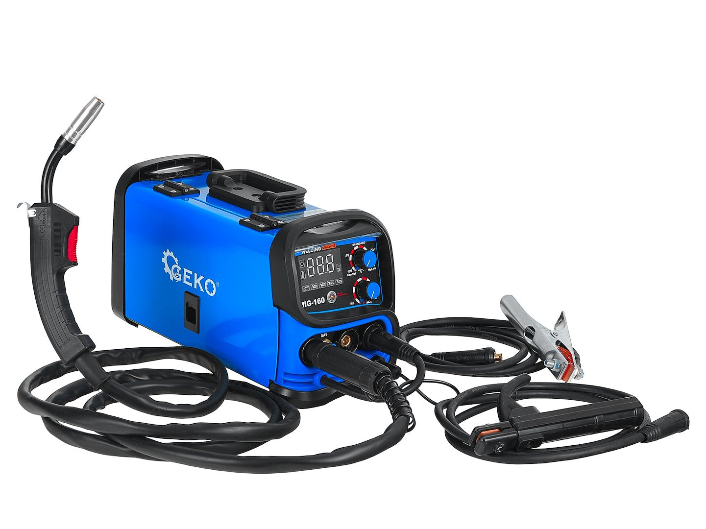 Saldatrice MIG MMA 160A - saldatrice MIG MAG a gas inerte ac230v saldatrice a filo continuo 5 in 1 TIG DC Lift, Geko