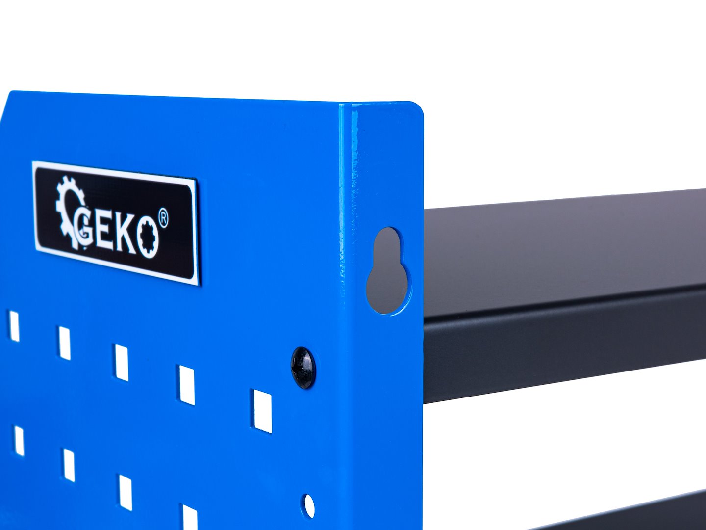 Organizzatore per attrezzi da parete, supporto per trapano a percussione, scaffale portautensili in metallo, organizer pesante per garage e officina con supporto laterale per cacciavite per garage, Geko