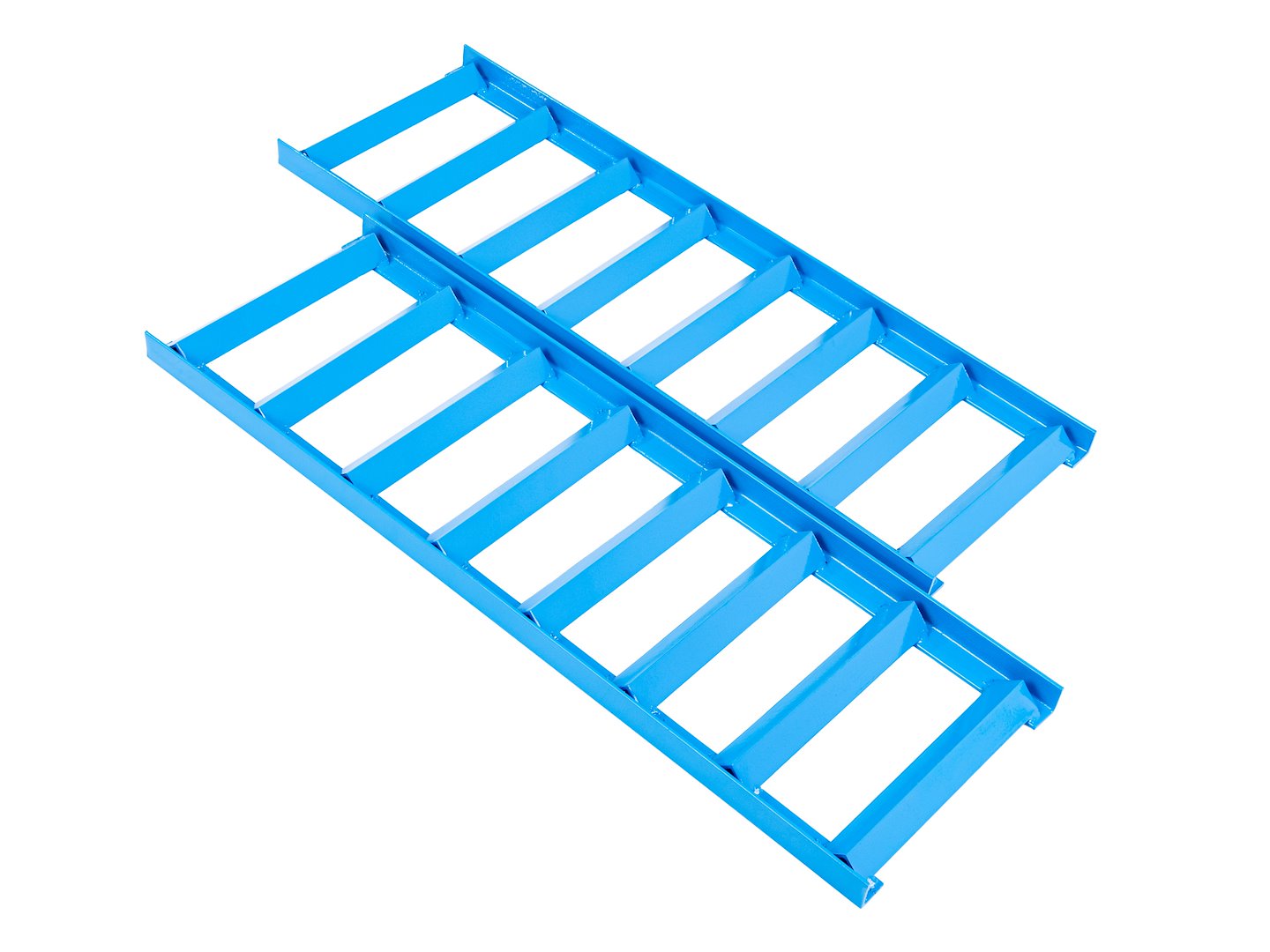 Set di 2 prolunghe per rampe auto, in acciaio low‑profile per auto, altezza 300 mm, ideali per cambio olio & officina
