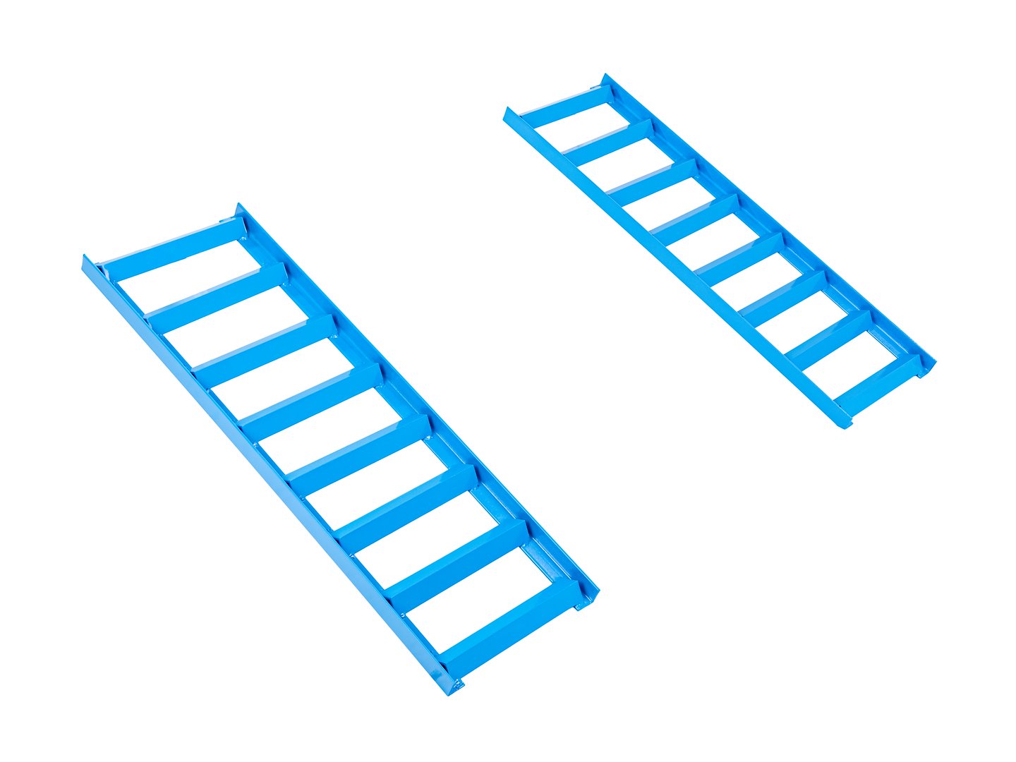 Set di 2 prolunghe per rampe auto, in acciaio low‑profile per auto, altezza 300 mm, ideali per cambio olio & officina