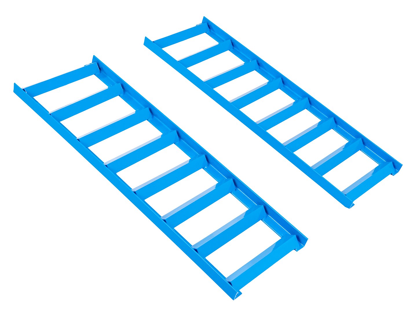 Set di 2 prolunghe per rampe auto, in acciaio low‑profile per auto, altezza 300 mm, ideali per cambio olio & officina