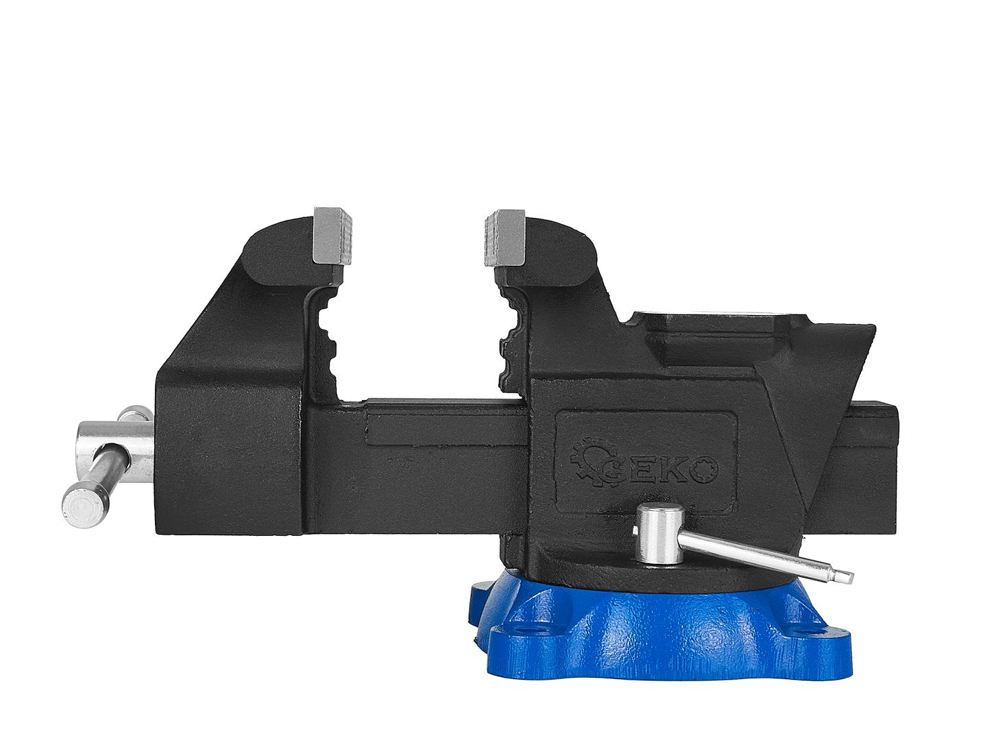 Morsa di precisione da banco con base girevole, morsa da banco rotante-girevole, per impieghi gravosi Heavy Duty, uso domestico commerciale da garage officina, morsa da banco apertura 125 mm Geko