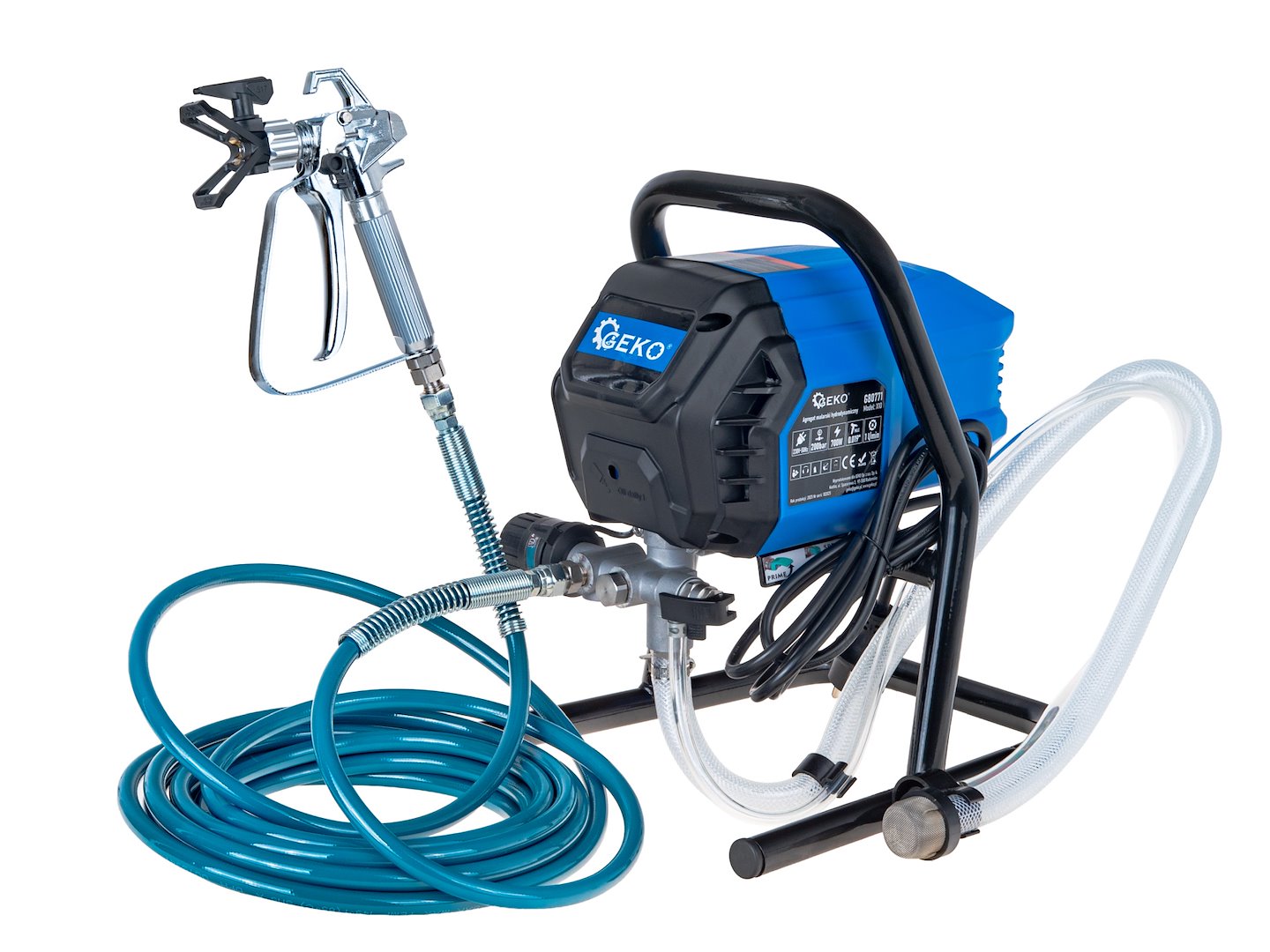 Set-kit pistola per pompa verniciatura idrodinamica X10 700 W 200 Bar 1 litro/min tubo 7,5 m, ugello 517 ,attrezzi spruzzo vernice ad alta pressione, uso commerciale per forniture di verniciatura per auto casa
