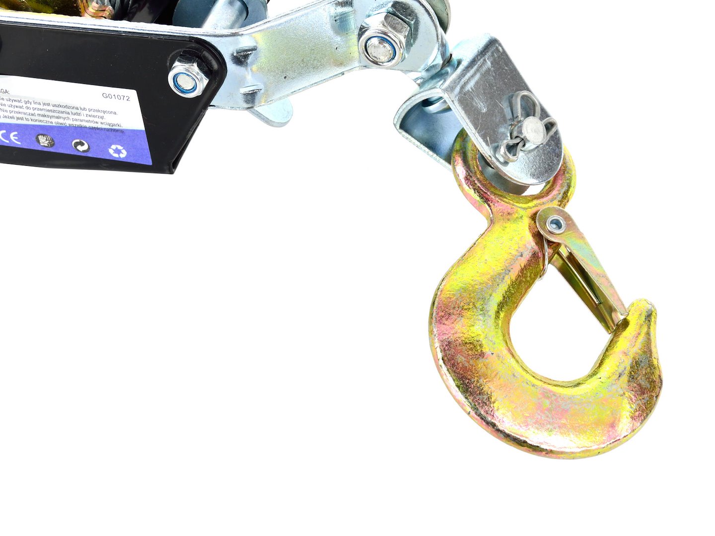 Cinghia a cricchetto con 2 ganci, cinghia di ancoraggio con tenditore a cricchetto e ganci, cinghia fissaggio a cricchetto, fino a 2000 kg, lunghezza 2,5 m