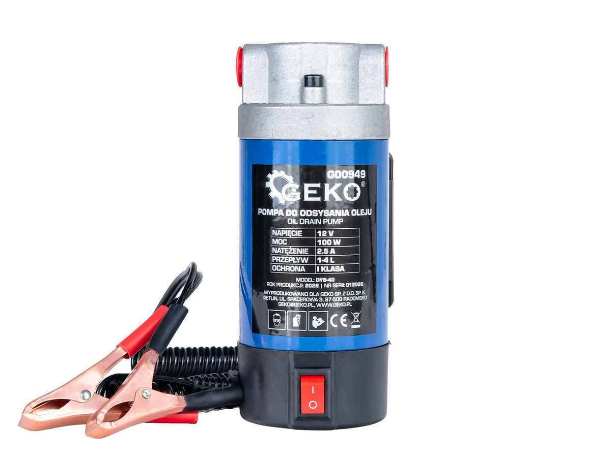 Pompa elettrica per il travaso dell'olio 12 V Geko