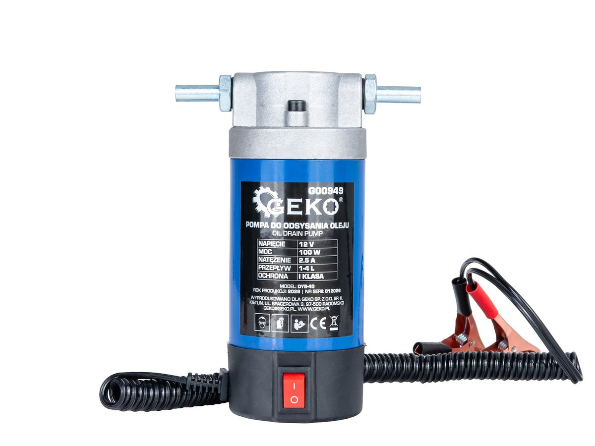 Pompa elettrica per il travaso dell'olio 12 V Geko