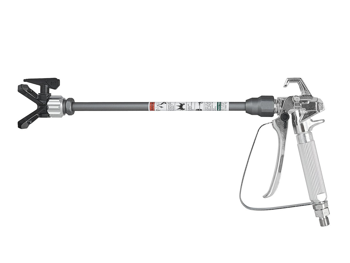 Pistola per pompa verniciatura idrodinamica X6 700 W 200 Bar 1.4 litro/min tubo 15 m, ugello 0.517 , spruzzo vernice ad alta pressione, uso commerciale per forniture di verniciatura per auto casa Geko
