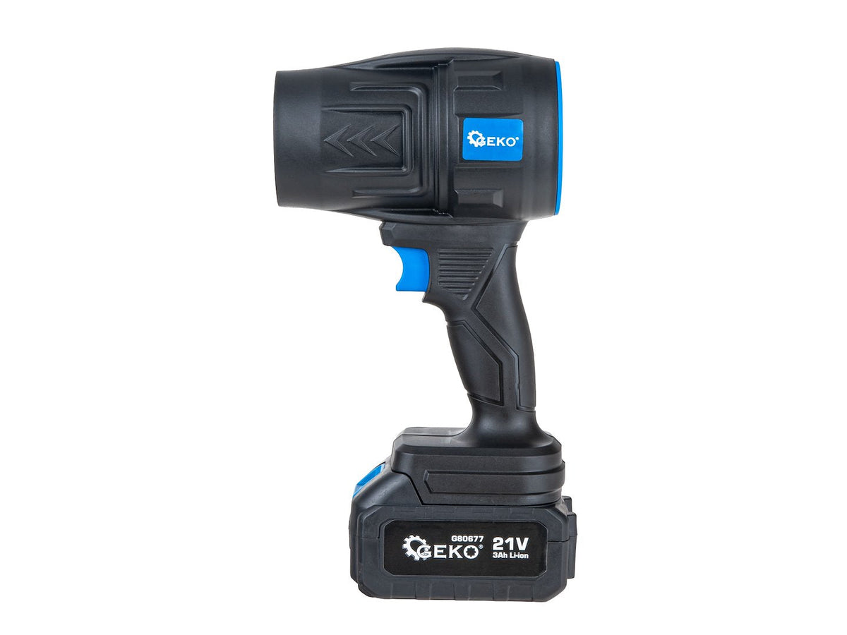 Soffiatore d’aria portatile 21 V con 2 batterie da 4.0 Ah Geko