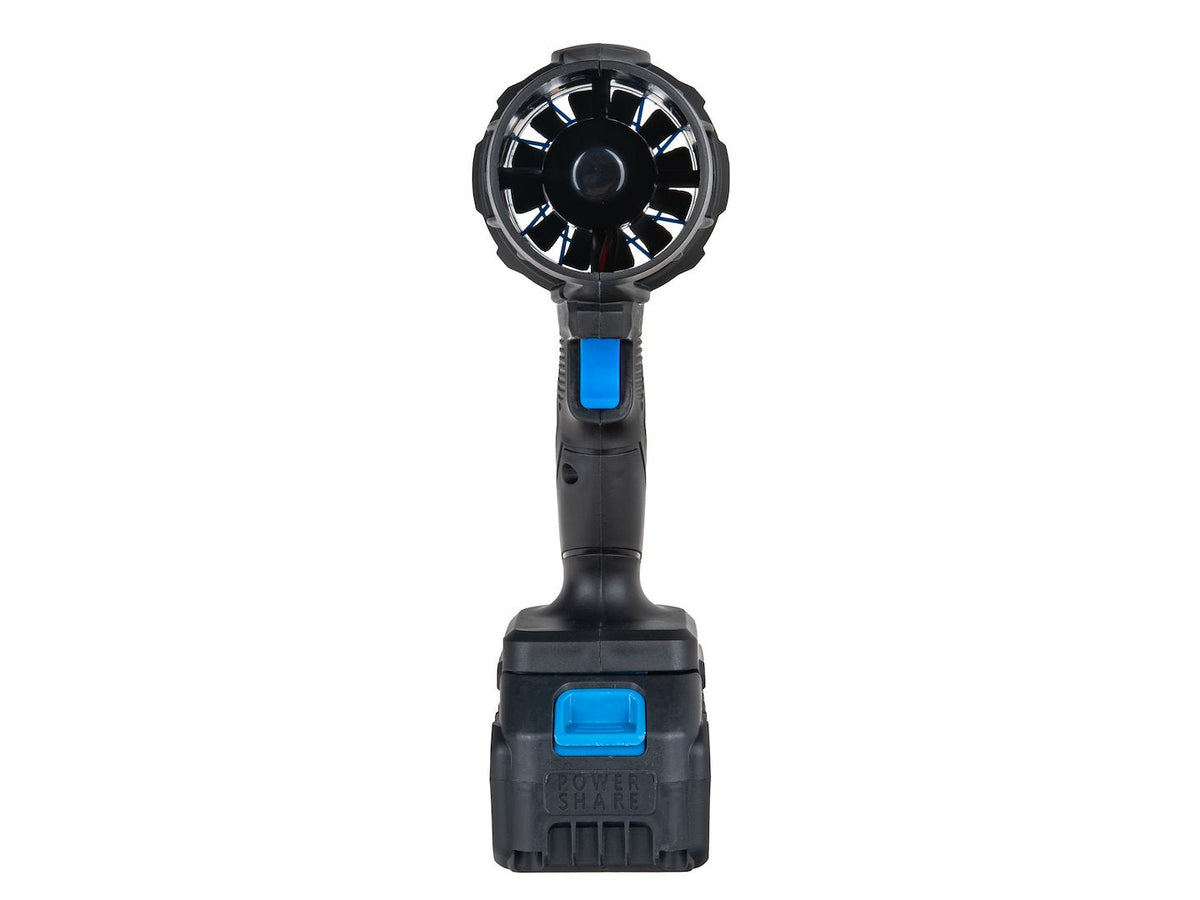 Soffiatore d’aria portatile 21 V con 2 batterie da 4.0 Ah Geko