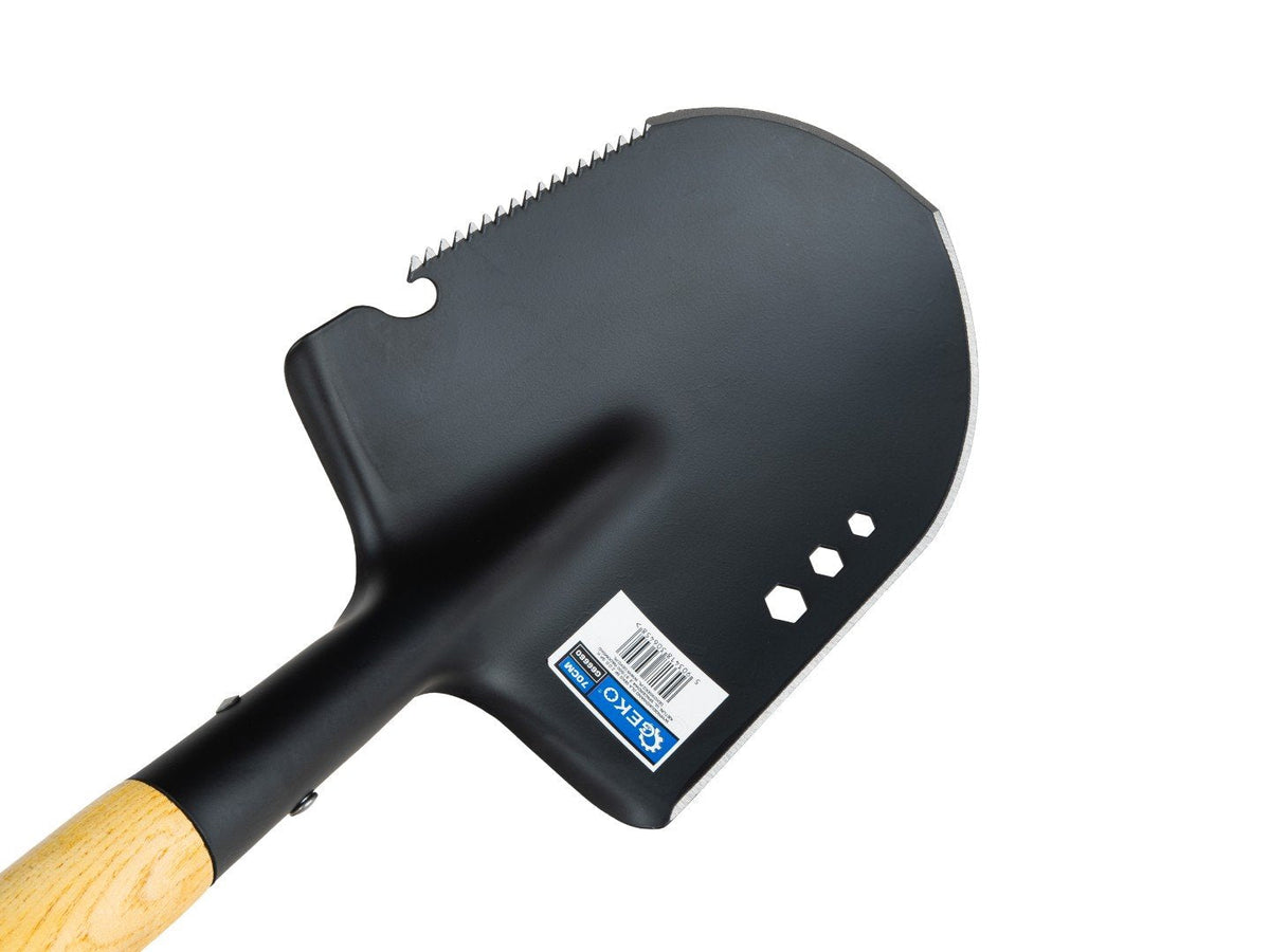 Pala con manico a D, pala da giardino compatta con manico in legno 70 cm