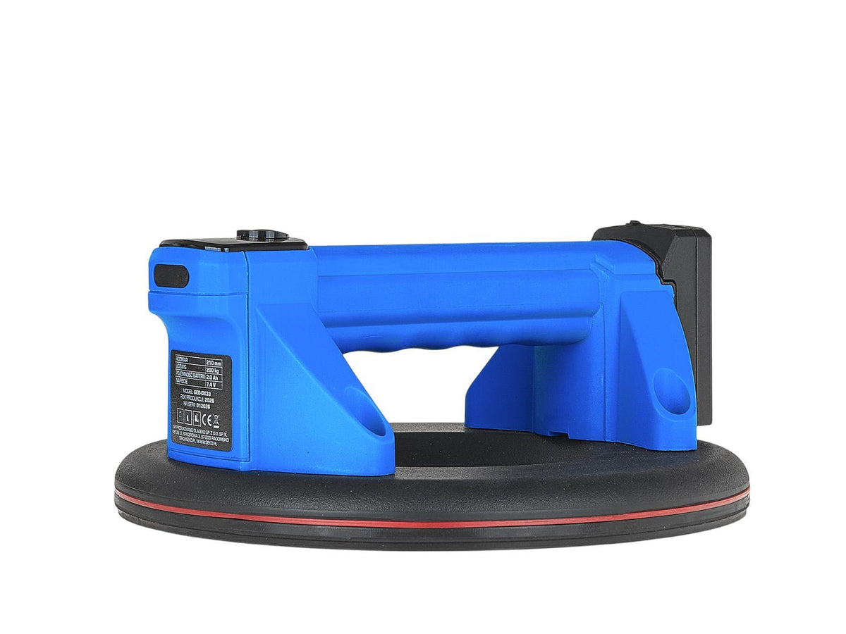 Ventosa elettrica a batteria 210 mm – 3.7 V, 4.0 Ah, portata 200 kg Geko