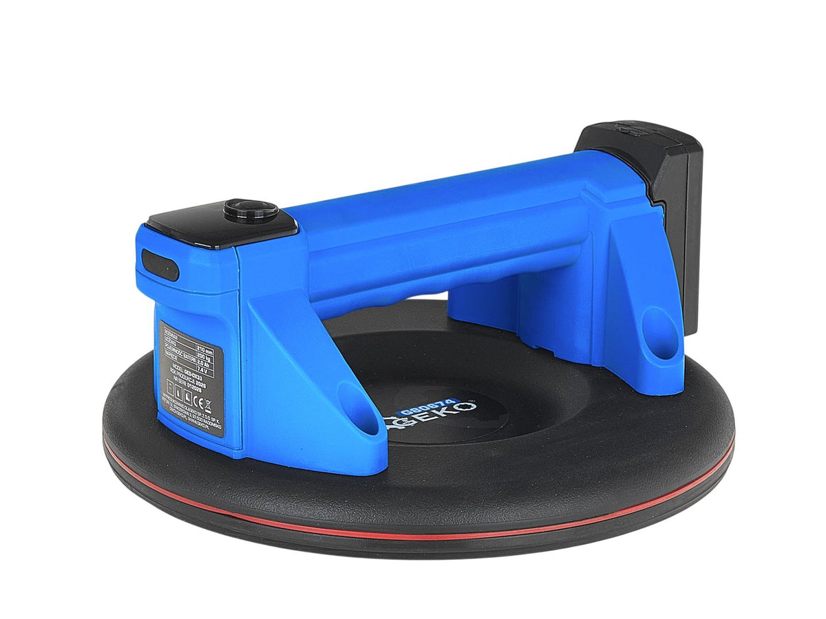 Ventosa elettrica a batteria 210 mm – 3.7 V, 4.0 Ah, portata 200 kg Geko