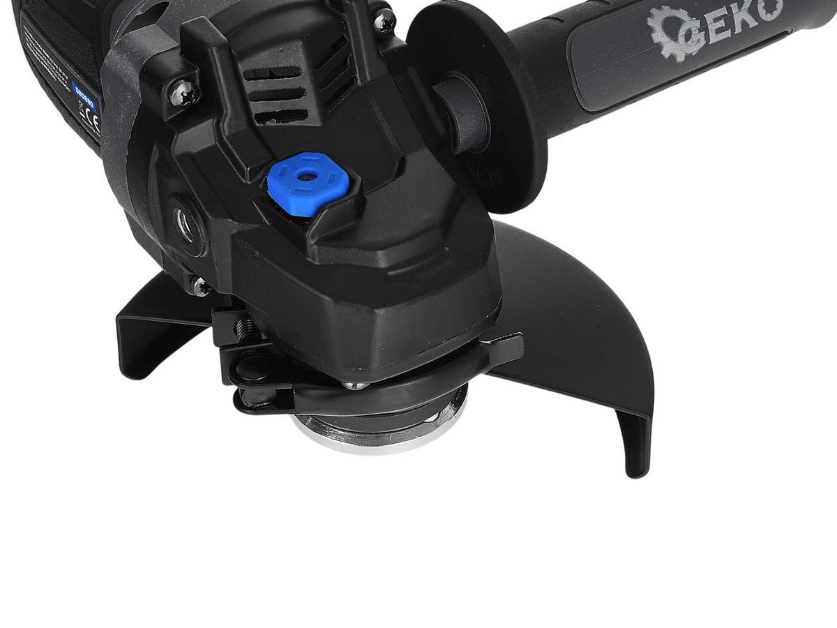 Smerigliatrice angolare a batteria 21 V – 125 mm, 950 W, 2 × 4.0 Ah Geko