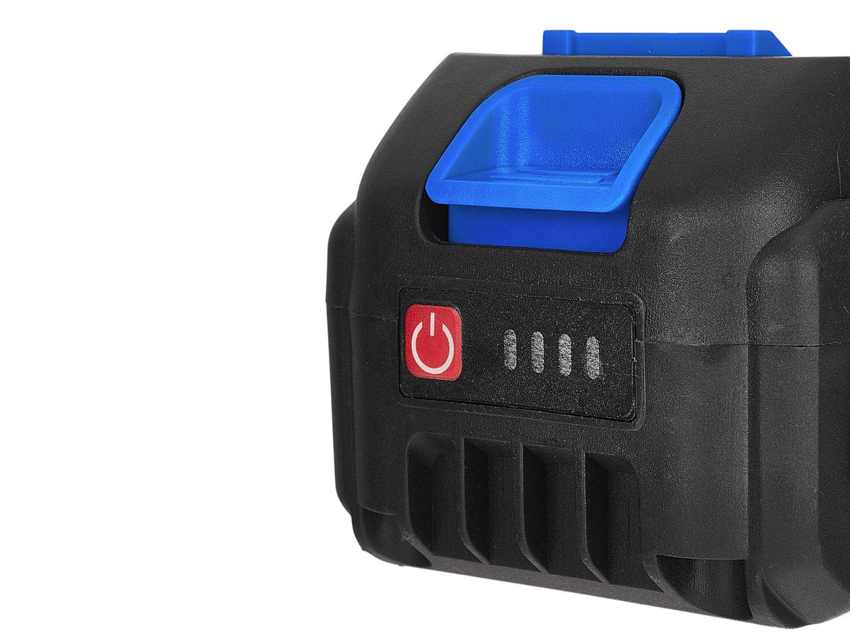 Smerigliatrice angolare a batteria 21 V – 125 mm, 950 W, 2 × 4.0 Ah Geko