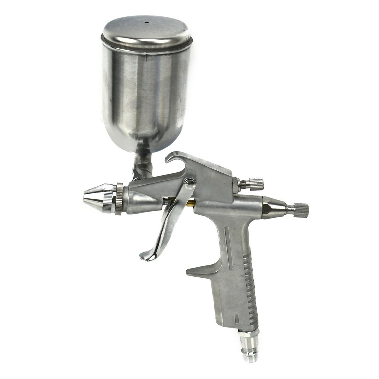 Pistola verniciatura professionale, pistola a spruzzo ad alta efficienza buona atomizzazione pistola da spruzzo, con ugello, mini aerografo bassa pressione da K-3 200 ml serbatoio a caduta, Geko