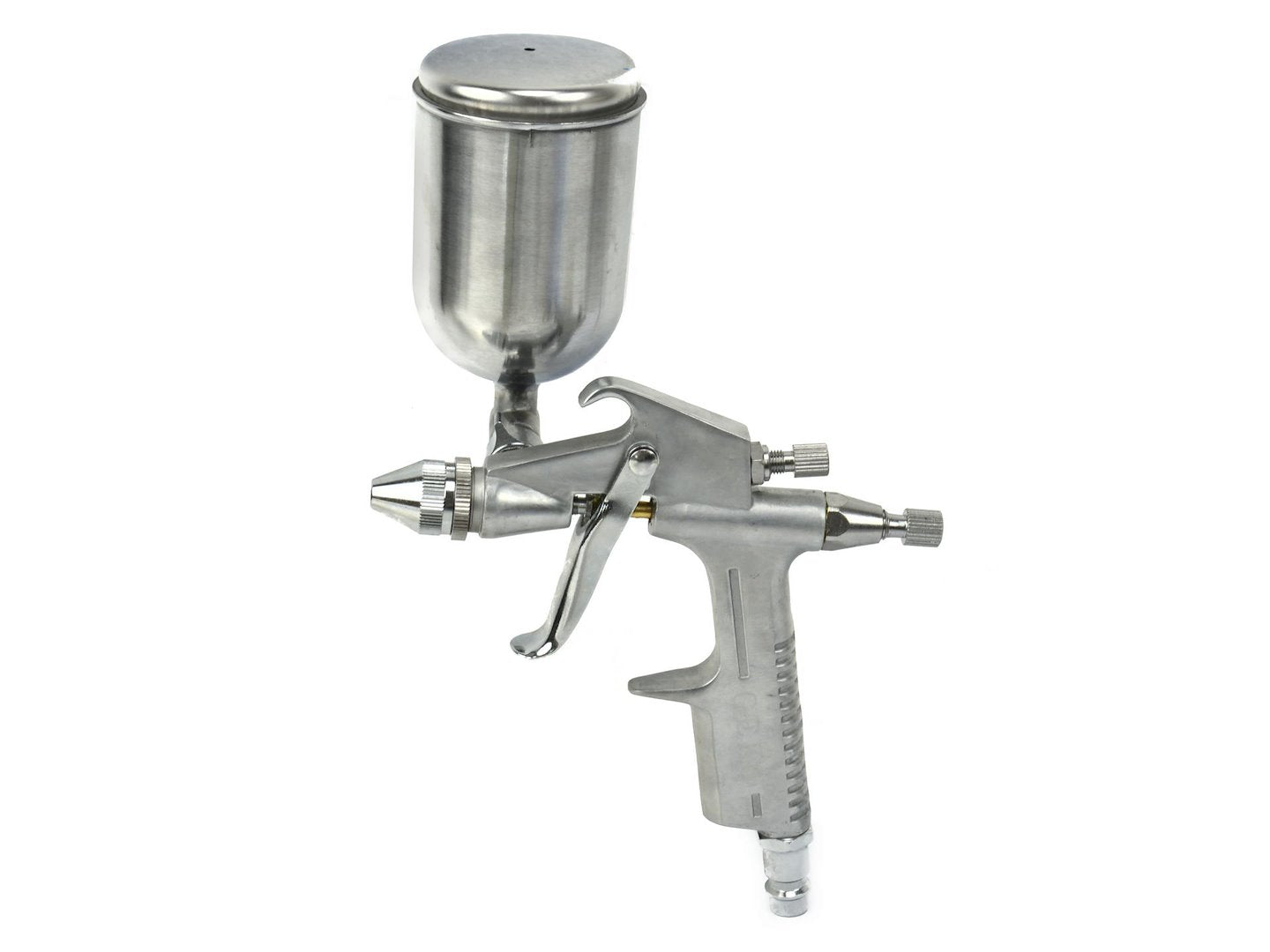 Pistola verniciatura professionale, pistola a spruzzo ad alta efficienza buona atomizzazione pistola da spruzzo, con ugello, mini aerografo bassa pressione da K-3 200 ml serbatoio a caduta, Geko