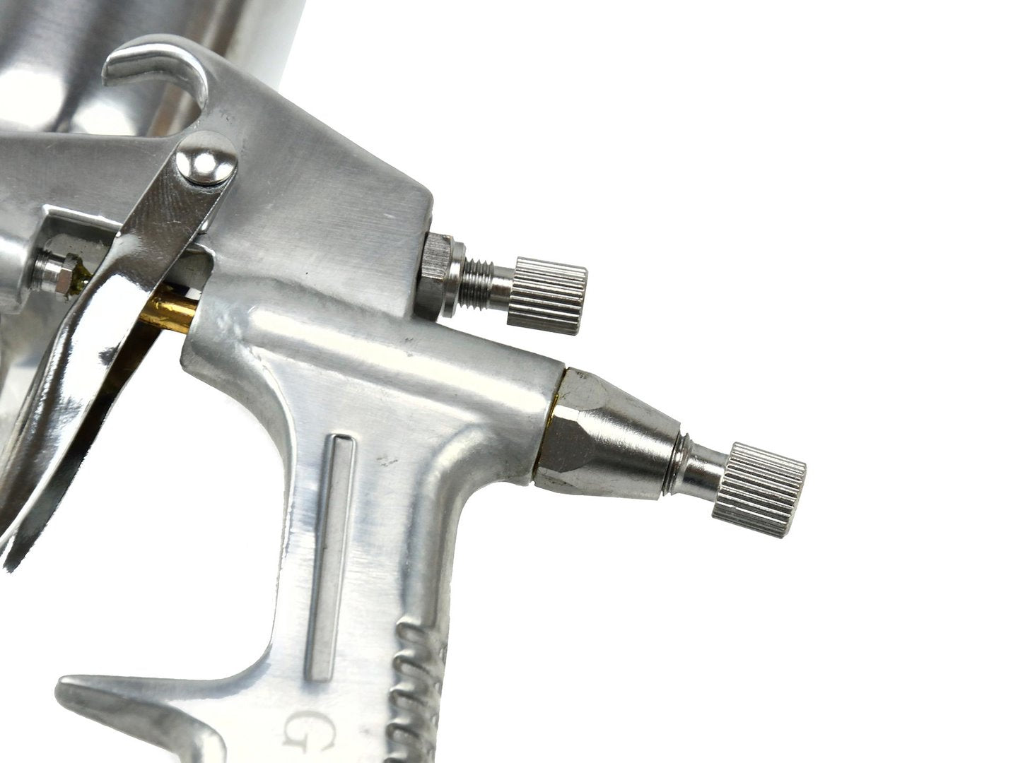 Pistola verniciatura professionale, pistola a spruzzo ad alta efficienza buona atomizzazione pistola da spruzzo, con ugello, mini aerografo bassa pressione da K-3 200 ml serbatoio a caduta, Geko
