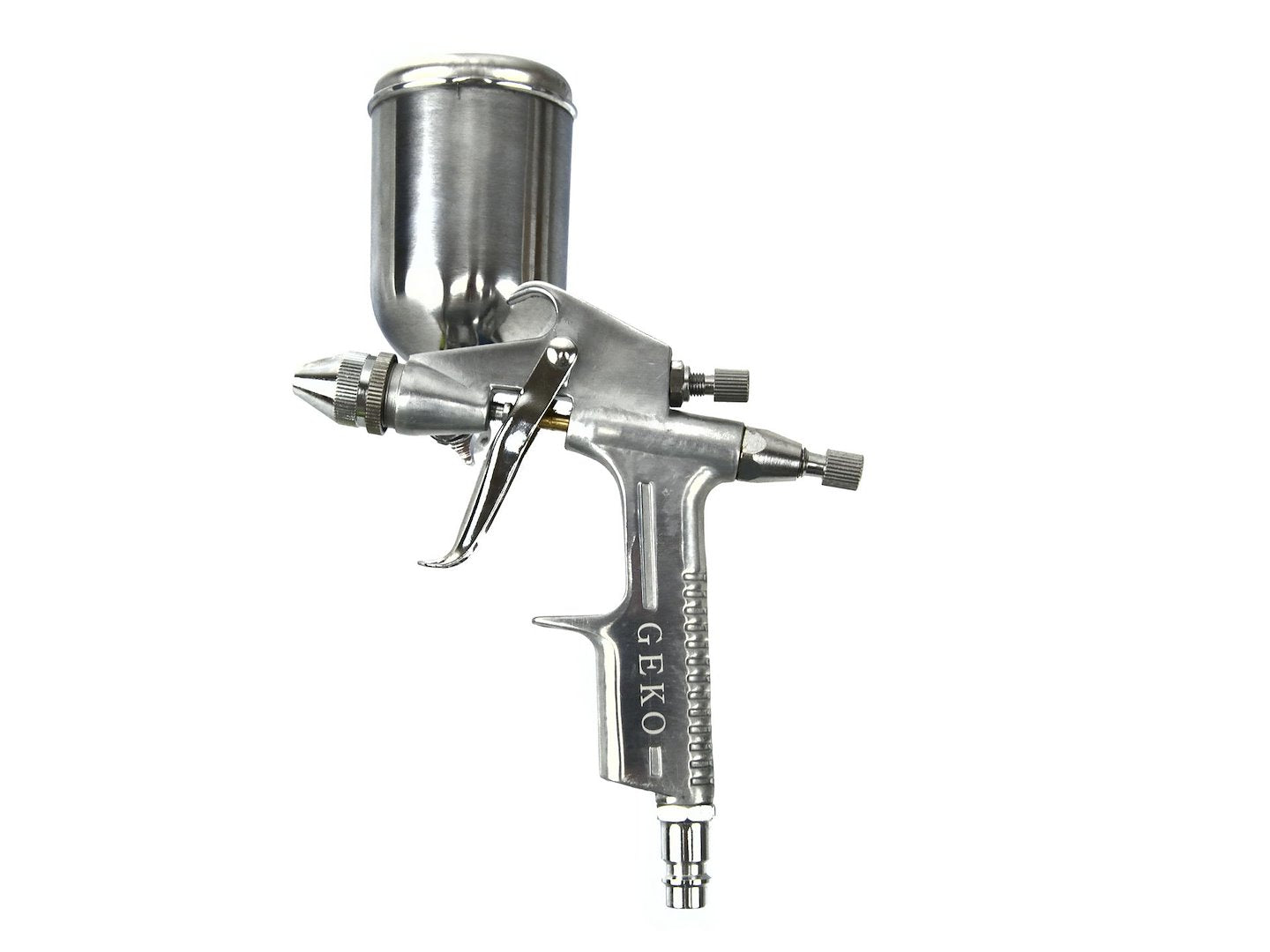 Pistola verniciatura professionale, pistola a spruzzo ad alta efficienza buona atomizzazione pistola da spruzzo, con ugello, mini aerografo bassa pressione da K-3 200 ml serbatoio a caduta, Geko
