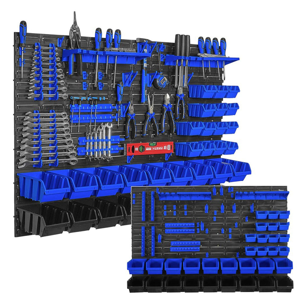 Pannello forato portautensili, portaoggetti,organizzatore da parete 78 elementi, portattrezzi per garage e officina,1152X780 mm Geko