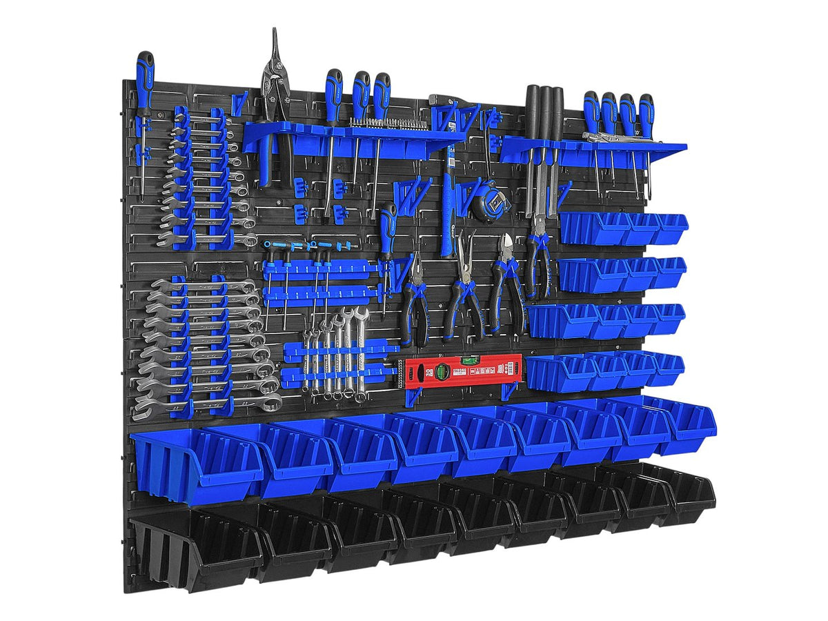 Pannello forato portautensili, portaoggetti,organizzatore da parete 78 elementi, portattrezzi per garage e officina,1152X780 mm Geko