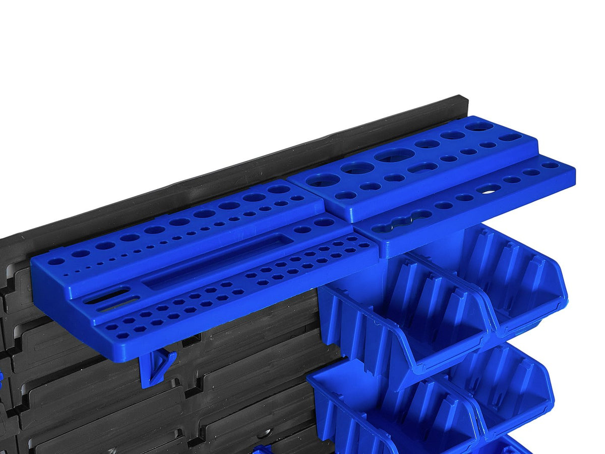 Pannello forato portautensili, portaoggetti,organizzatore da parete con contenitori/cassette, portattrezzi per garage e officina,390x780mm Geko